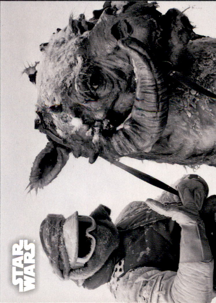 2019 Topps Star Wars Empire Strikes Back Black and White #1 The Wastelands of Hoth