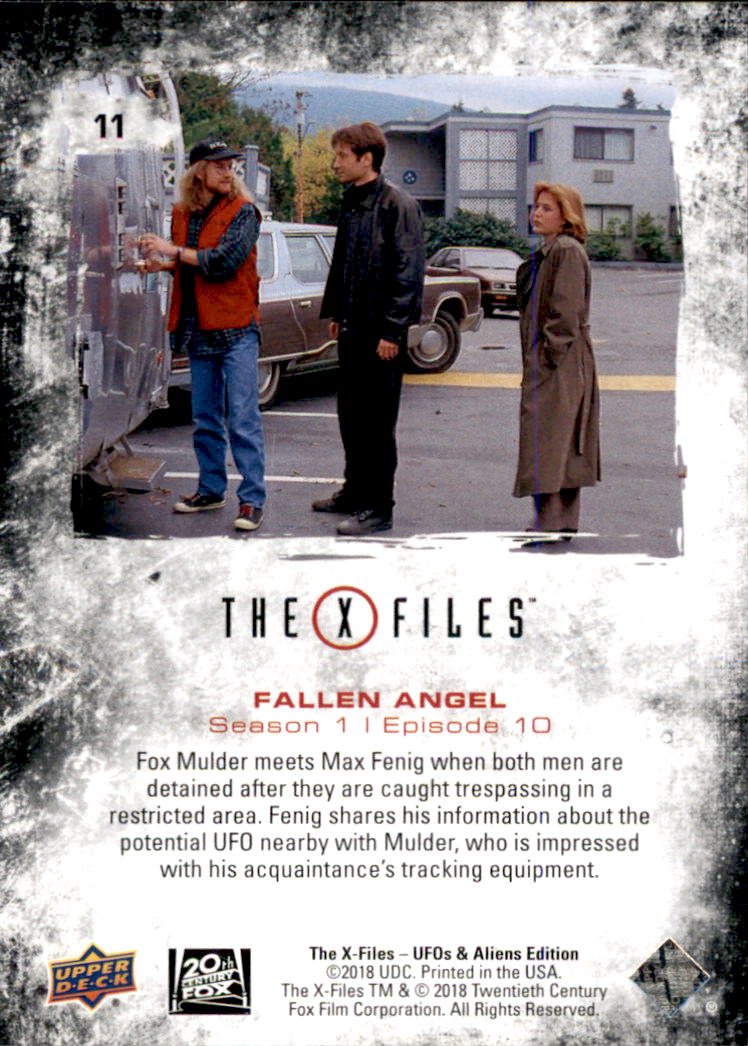 2019 Upper Deck X-Files UFOs and Aliens #11 Fallen Angel back image