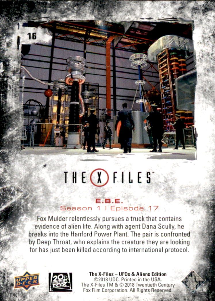 2019 Upper Deck X-Files UFOs and Aliens #16 E.B.E. back image
