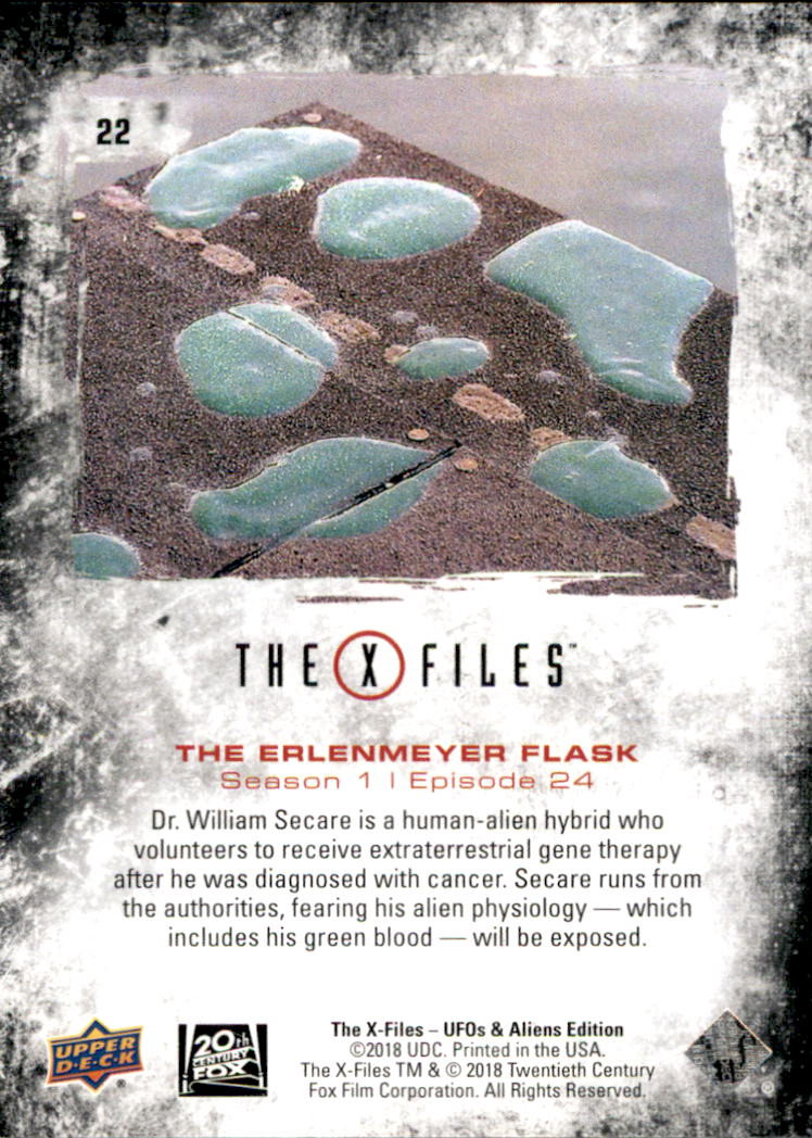 2019 Upper Deck X-Files UFOs and Aliens #22 The Erlenmeyer Flask back image