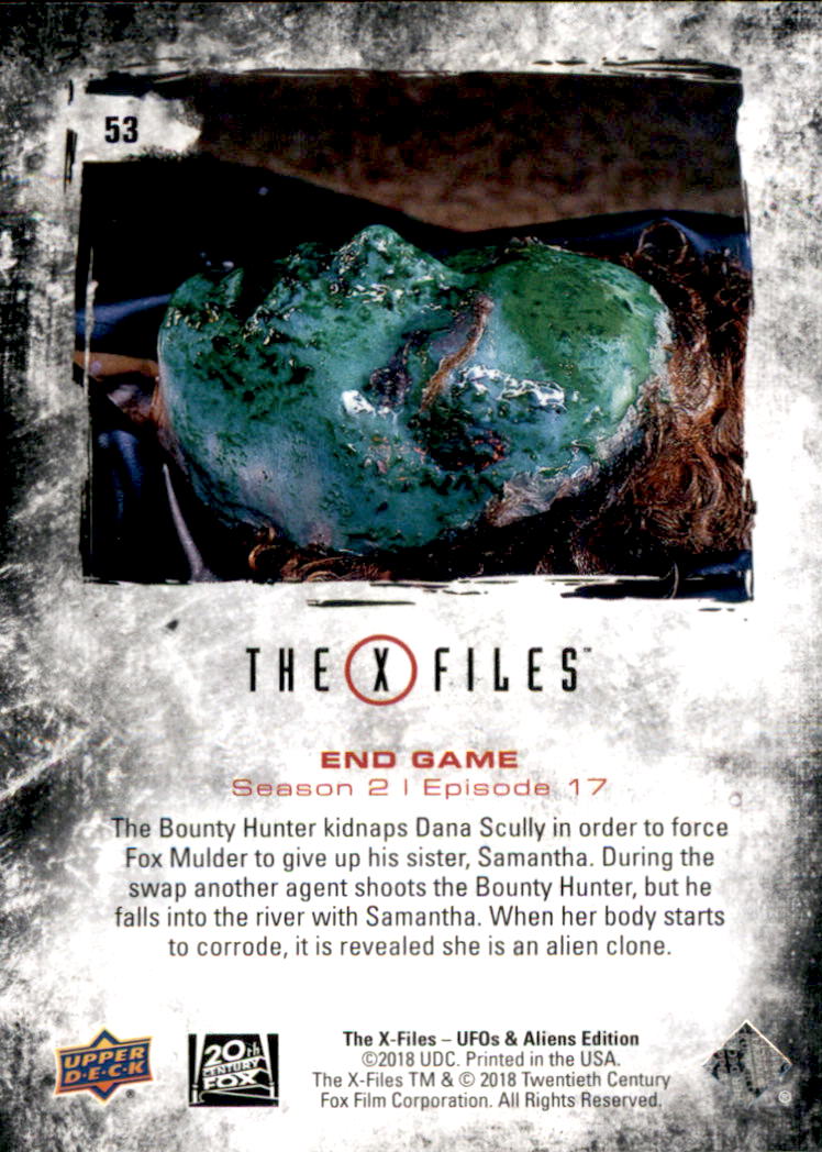 2019 Upper Deck X-Files UFOs and Aliens #53 End Game back image