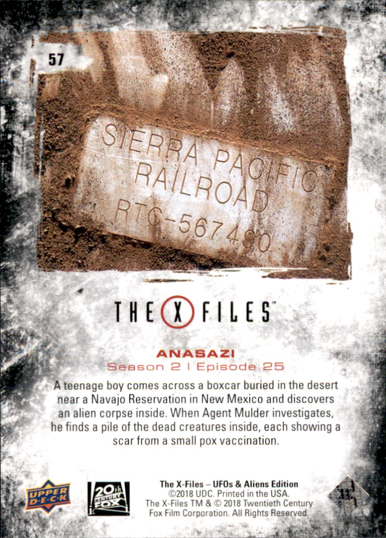 2019 Upper Deck X-Files UFOs and Aliens #57 Anasazi back image