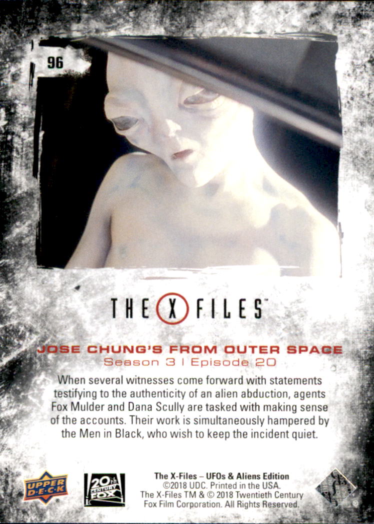 2019 Upper Deck X-Files UFOs and Aliens #96 Jose Chung's From Outer Space back image