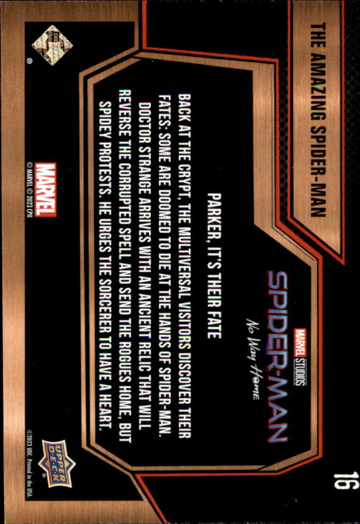 2023 Upper Deck Spider-Man No Way Home #16 Parker, It's Their Fate