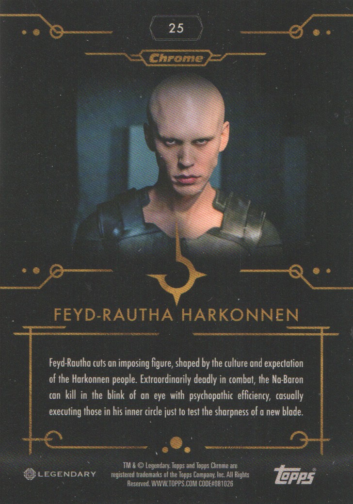 2024 Topps Chrome Dune #25 Feyd-Rautha Harkonnen on Fanatics Collect