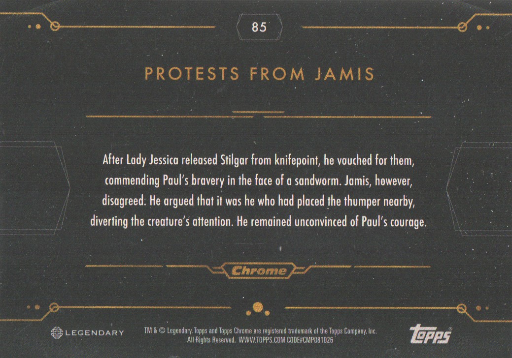 2024 Topps Chrome Dune #85 Protests From Jamis