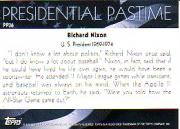 2004 Topps Presidential Pastime #PP36 Richard Nixon back image
