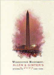2007 Topps Allen and Ginter #268 Washington Monument