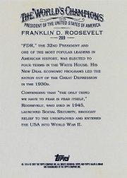 2007 Topps Allen and Ginter #269 Franklin D. Roosevelt back image
