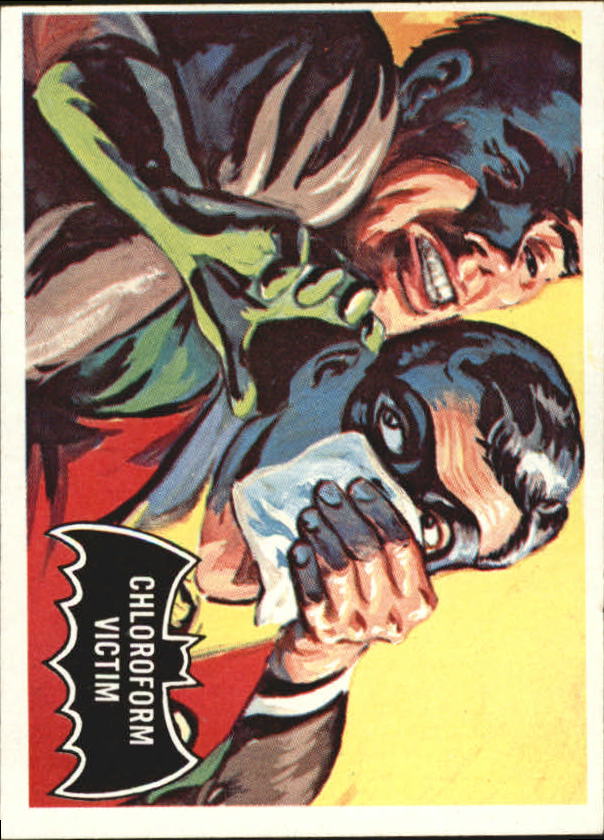 1966 Topps Batman Black Bat #6 Chloroform Victim