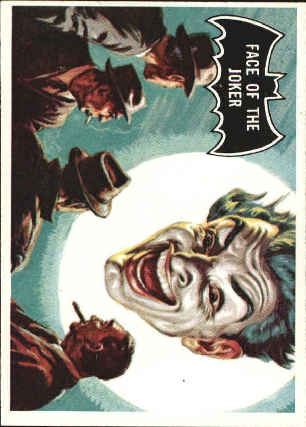 1966 Topps Batman Black Bat #9 Face of the Joker