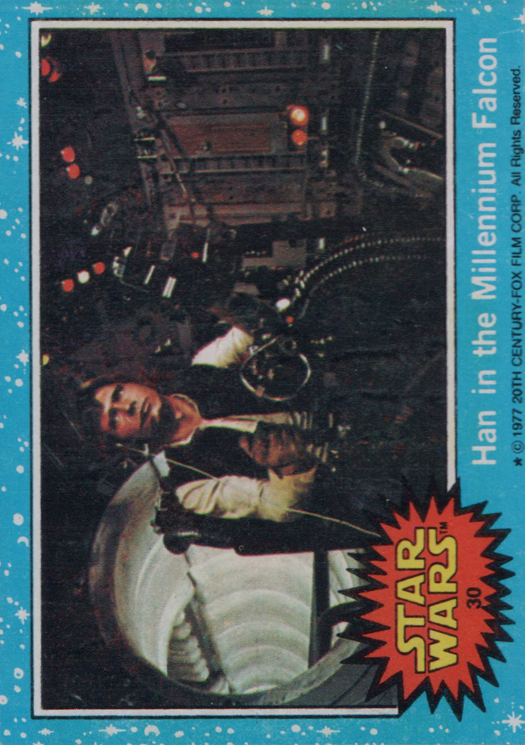 1977 Topps Star Wars #30 Han in the Millennium falcom
