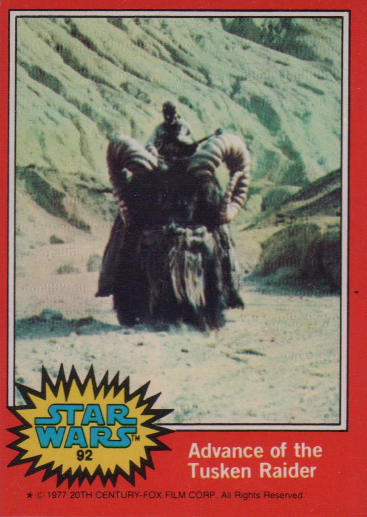 1977 Topps Star Wars #92 Advance of the Tusken Raider