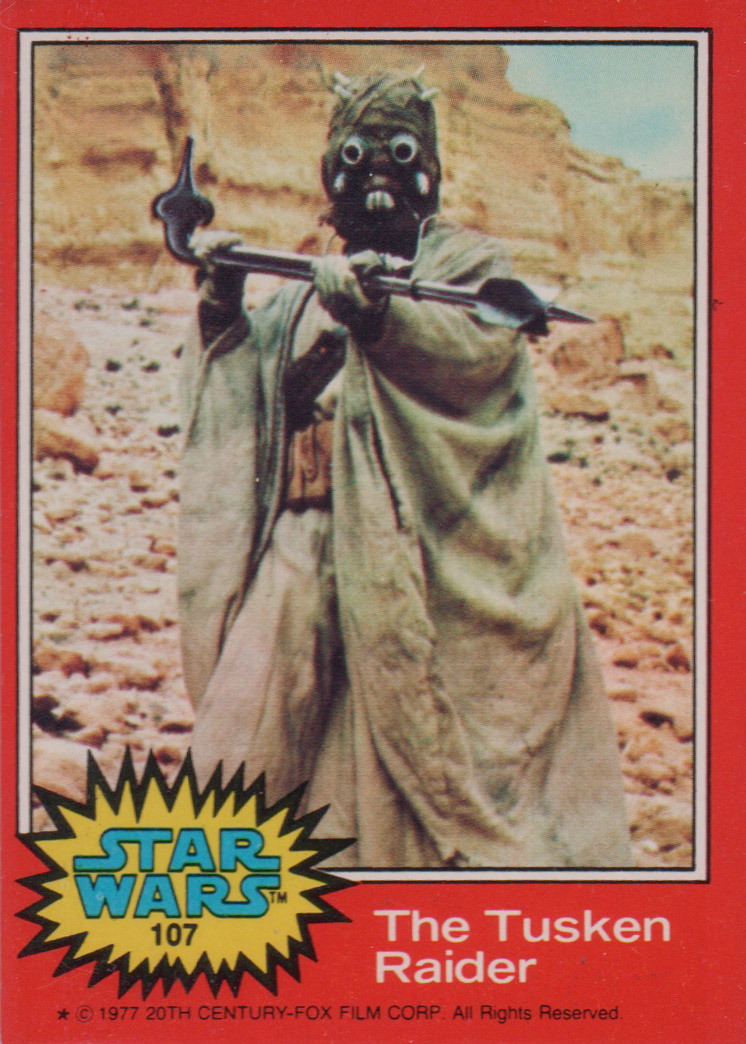 1977 Topps Star Wars #107 The Tusken Raider