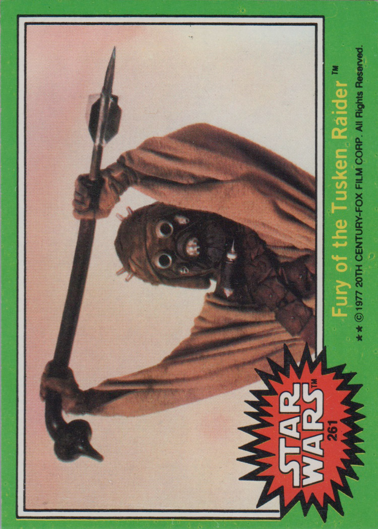 1977 Topps Star Wars #261 Fury of the Tusken Raider