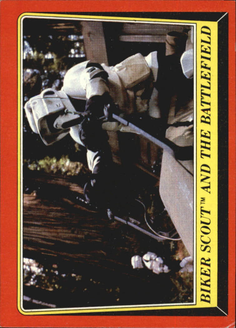 1983 Topps Star Wars Return of the Jedi #97 Biker Scout and the Battlefield