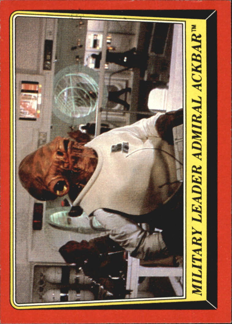 1983 Topps Star Wars Return of the Jedi #124 Military Leader Admiral Ackbar