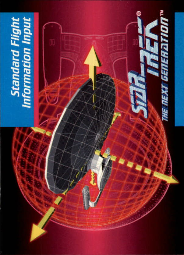 1992 SkyBox Star Trek The Next Generation #96 Flight Information Input