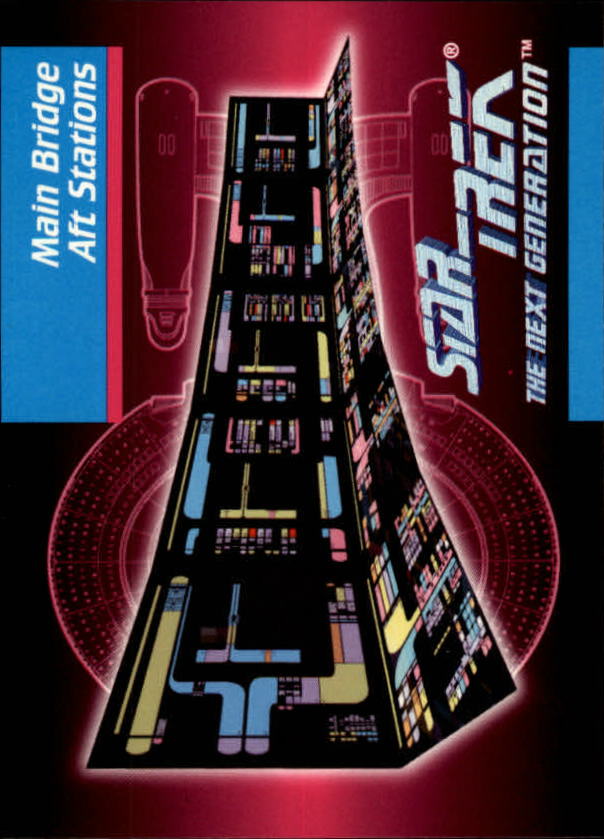 1992 SkyBox Star Trek The Next Generation #100 Main Bridge AFT Stations