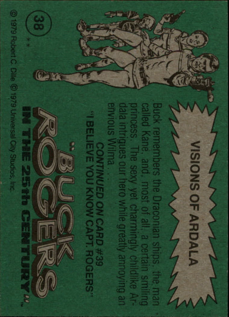 1979 Topps Buck Rogers #38 Visions of Ardala back image