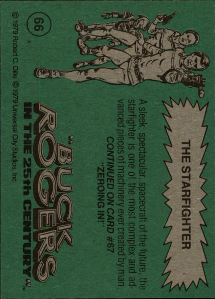 1979 Topps Buck Rogers #66 The Starfighter back image