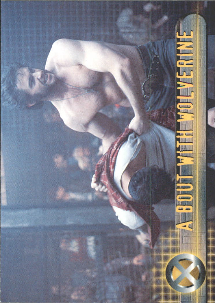 2000 Topps X-Men Movie #17 A Bout with Wolverine
