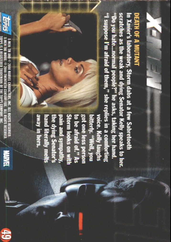 B6363- 2000 Topps X-Men Movie Card #s 1-72 -You Pick- 15+ FREE US SHIP - Picture 75 of 117