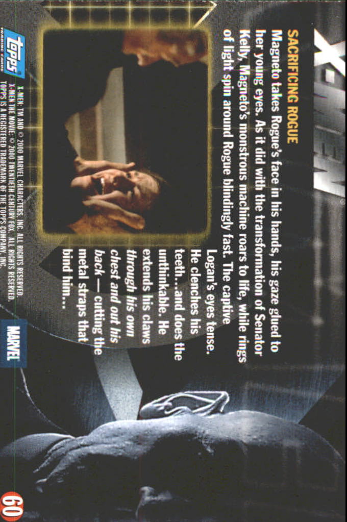 B6363- 2000 Topps X-Men Movie Card #s 1-72 -You Pick- 15+ FREE US SHIP - Picture 93 of 117