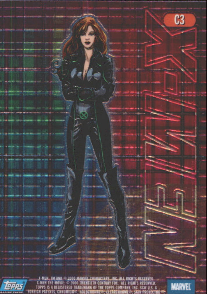 2000 Topps X-Men Movie Chromium #C3 Jean Grey back image