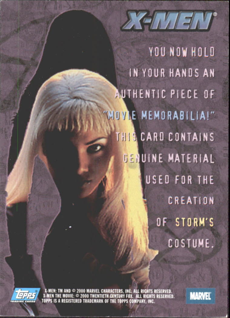 2000 Topps X-Men Movie Memorabilia #2 Halle Berry back image