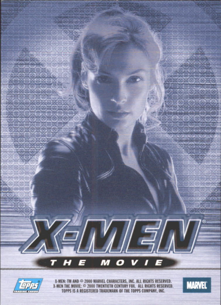 2000 Topps X-Men Movie Autographs #NNO Famke Janssen back image