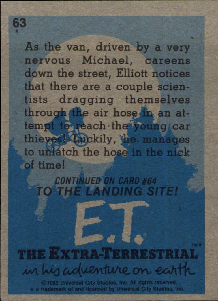 1982 Topps E.T. #63 They're Gaining back image