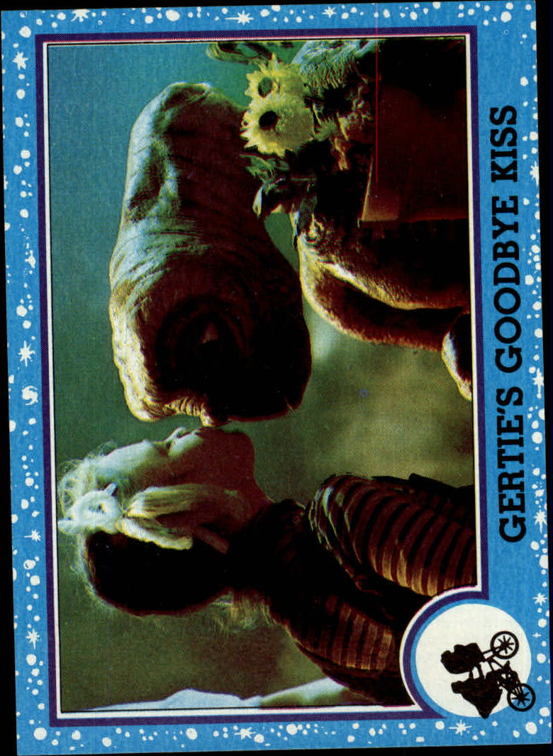 1982 Topps E.T. #74 Gertie's Goodbye Kiss