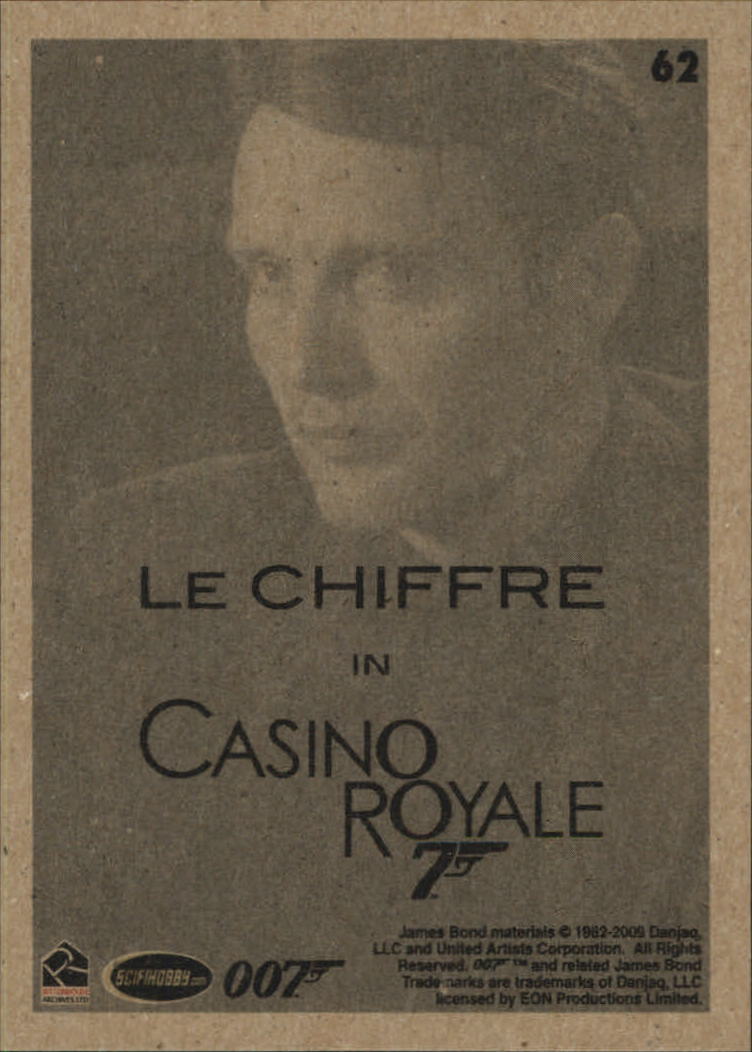2009 Rittenhouse James Bond Archives #62 Le Chiffre - A7278