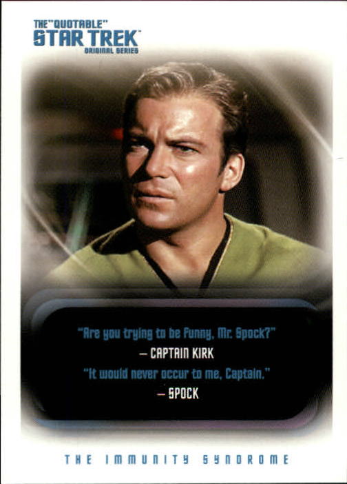 2004 Rittenhouse Quotable Star Trek Original Series #8 Kirk/Spock