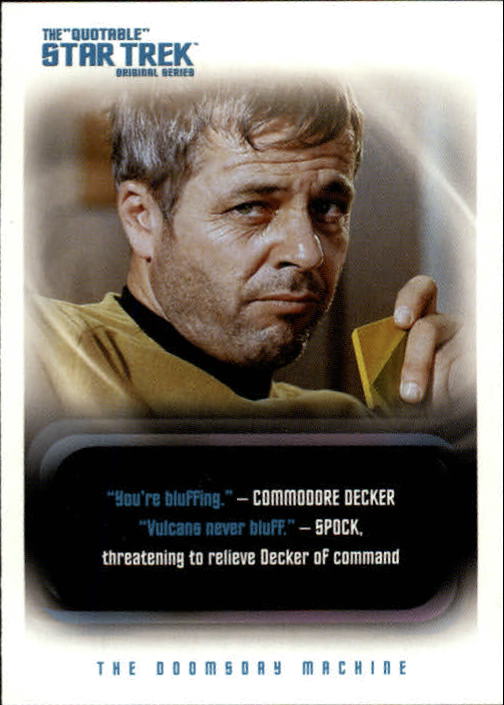 2004 Rittenhouse Quotable Star Trek Original Series #25 Decker/Spock