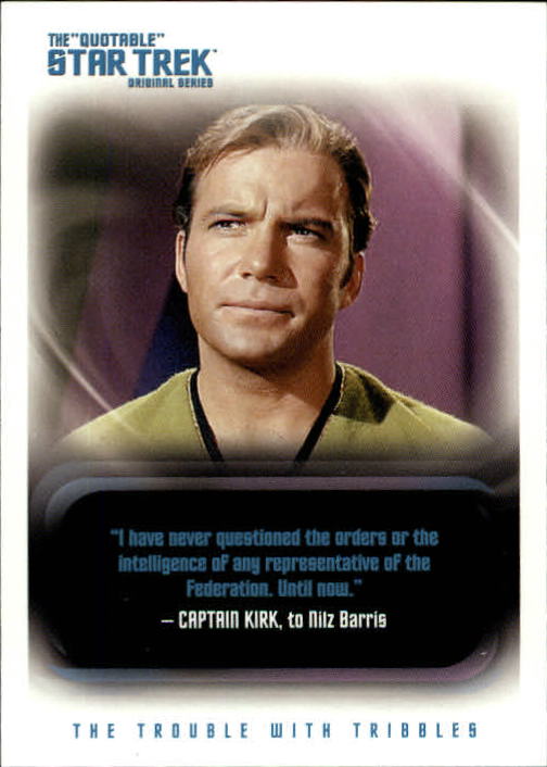 2004 Rittenhouse Quotable Star Trek Original Series #31 Captain Kirk
