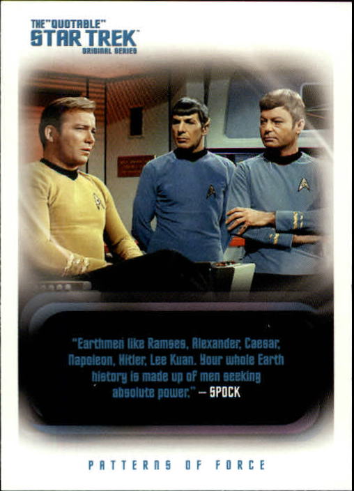 2004 Rittenhouse Quotable Star Trek Original Series #37 Spock