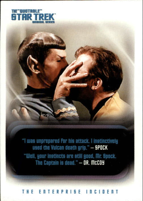 2004 Rittenhouse Quotable Star Trek Original Series #39 Spock/McCoy
