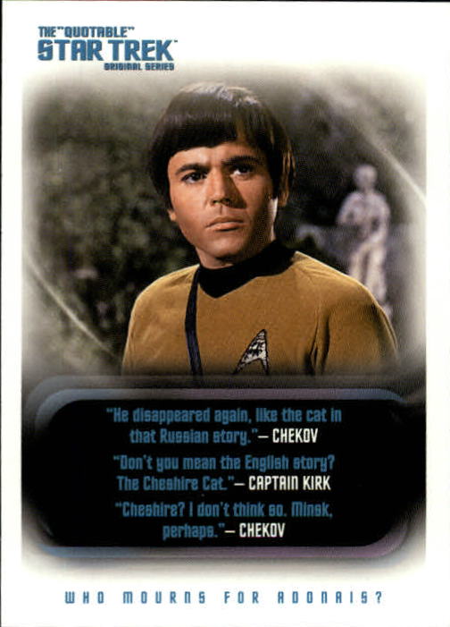 2004 Rittenhouse Quotable Star Trek Original Series #55 Chekov/Kirk