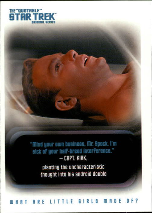 2004 Rittenhouse Quotable Star Trek Original Series #78 Captain Kirk