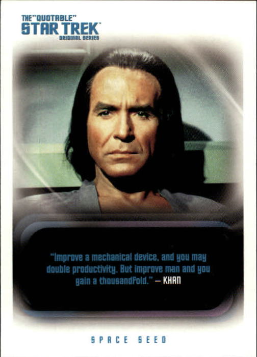 2004 Rittenhouse Quotable Star Trek Original Series #80 Khan