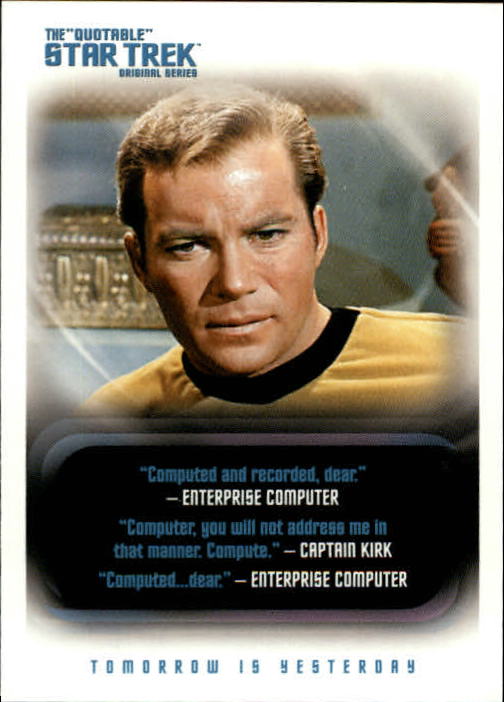 2004 Rittenhouse Quotable Star Trek Original Series #98 Captain Kirk