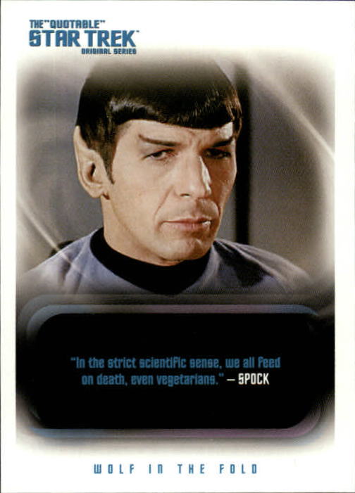 2004 Rittenhouse Quotable Star Trek Original Series #99 Spock