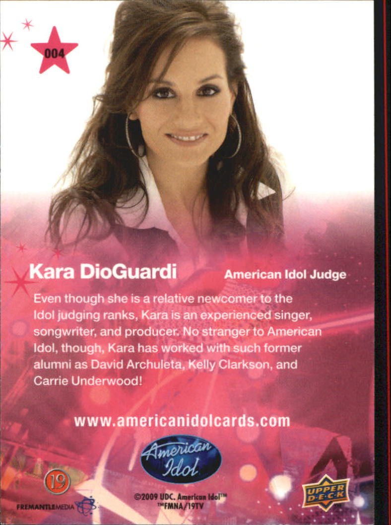 American Idol Season Eight (2009 Upper Deck) "Main Set" Cards - Picture 9 of 90