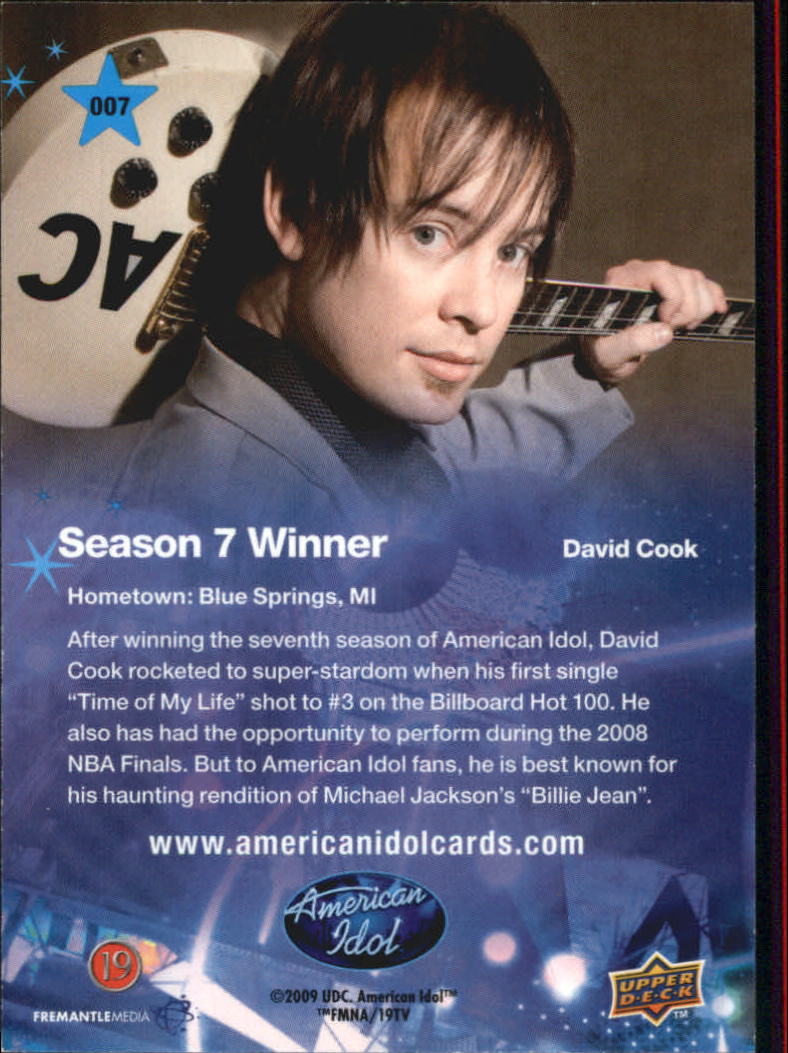 American Idol Season Eight (2009 Upper Deck) "Main Set" Cards - Picture 15 of 90