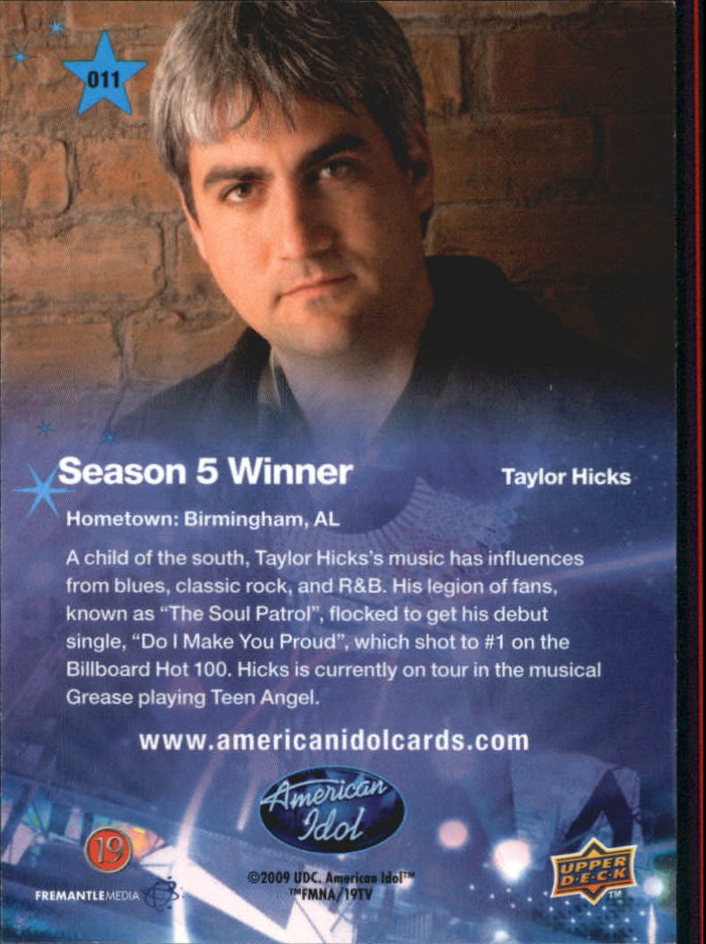 American Idol Season Eight (2009 Upper Deck) "Main Set" Cards - Picture 23 of 90