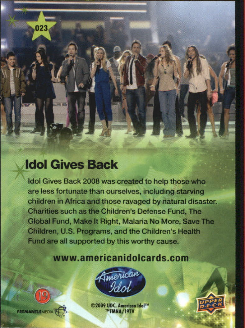 American Idol Season Eight (2009 Upper Deck) "Main Set" Cards - Picture 43 of 90