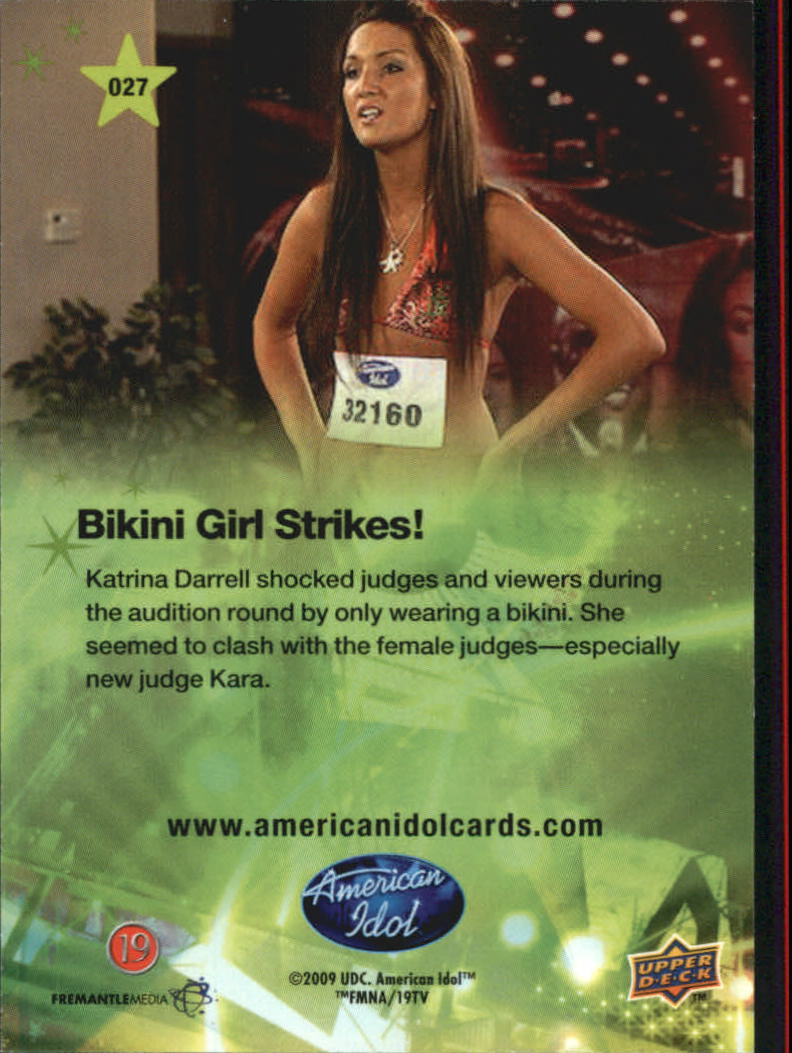 American Idol Season Eight (2009 Upper Deck) "Main Set" Cards - Picture 51 of 90