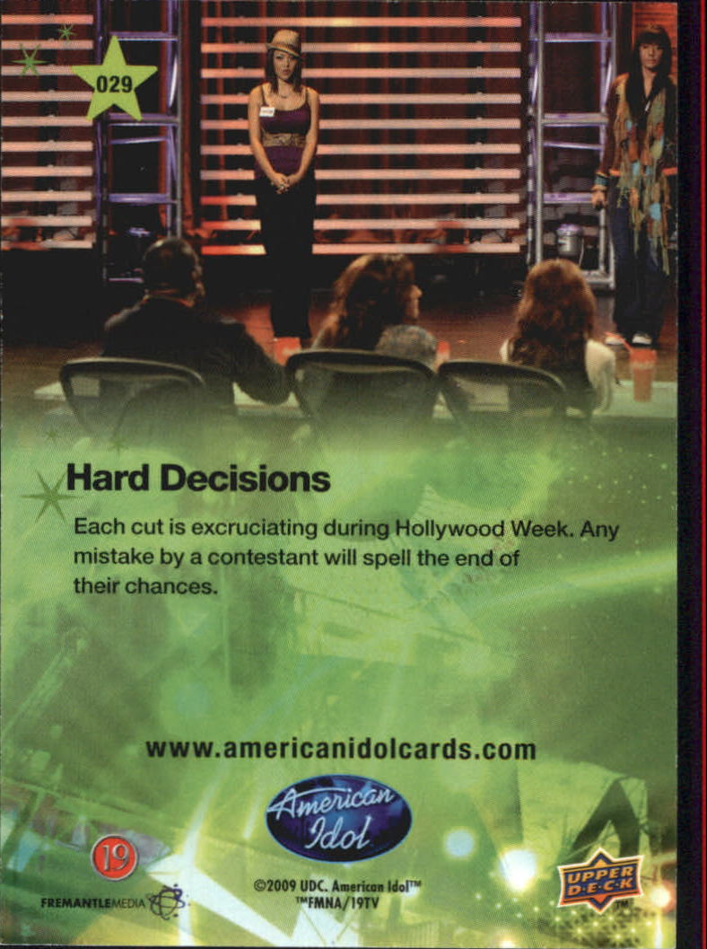American Idol Season Eight (2009 Upper Deck) "Main Set" Cards - Picture 55 of 90